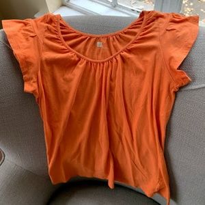 Gap flare short sleeve shirt size M